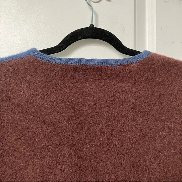 Vintage Climax by Sasha Cardigan Brown Blue Cottagecore Sheep‎ Landscape Sweater - Picture 9 of 9